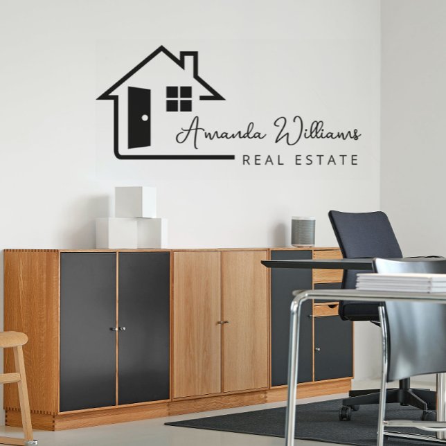 Modern Logo Real Estate Professional  Wall Decal (Creator Uploaded)