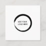 Modern logo social media professional simple white square business card