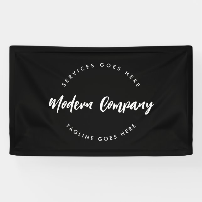 Modern Logo Template Custom Editable Banner (Horizontal)