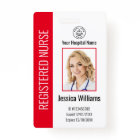 Modern Logo Template Employee Photo Name Nurse ID 