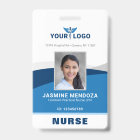 Modern Logo Template Employee Photo Name Nurse ID