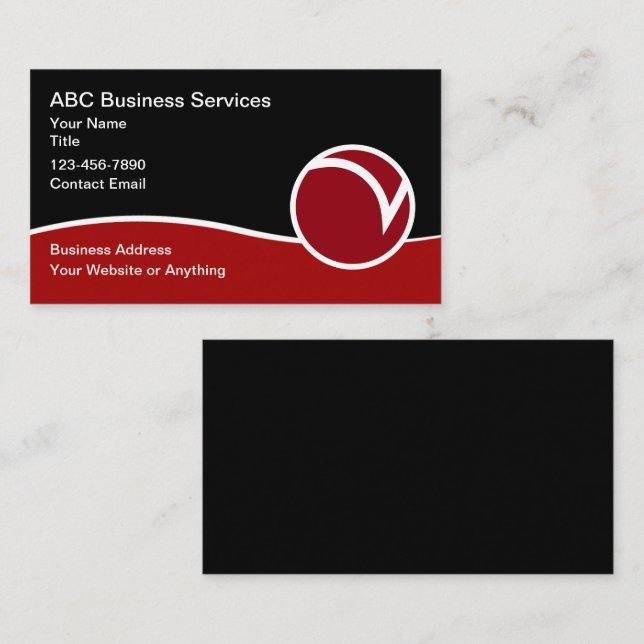 Modern Logo Unique Business Services Cards  (Front/Back)