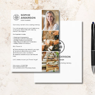 Modern Logo White Event Planner Promotional Flyer
