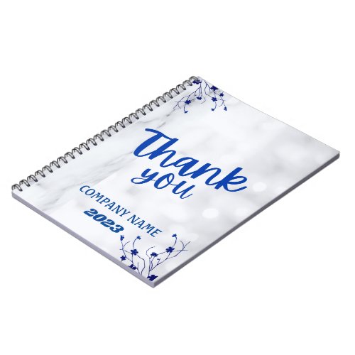 Modern look Name Customize White Marble Notebook