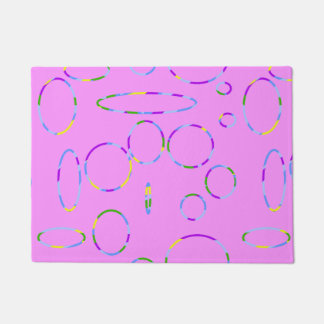 Modern Loops on Pink Magenta Doormat