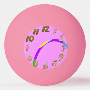 Modern Loops Pink Magenta Ping Pong Ball