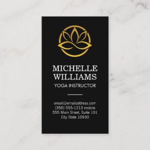 Modern Lotus Logo Business Card