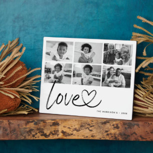 Modern Love 6 Photo Collage Plaque
