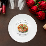 Modern Love and Pizza Rehearsal Dinner Paper Paper Plates<br><div class="desc">Modern Love and Pizza Rehearsal Dinner Paper Paper Plates. Matching items available.</div>