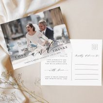 Thank You Postcards for Wedding Guests and Gifts