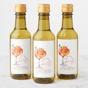Modern Love At First Spritz Bridal Shower  Wine Label