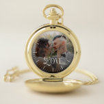 Modern Love Custom Wedding Photo Couples Monogram Pocket Watch<br><div class="desc">Celebrate your love story in a timeless way with the Modern Love Custom Wedding Photo Couples Monogram Watch — a beautifully personalized timepiece designed to honor your most meaningful moments. This elegant watch showcases your favorite couple photo paired with a clean, modern monogram, creating a one-of-a-kind accessory that’s both sentimental...</div>