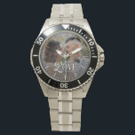 Modern Love Custom Wedding Photo Couples Newlyweds Watch<br><div class="desc">Celebrate your love story in a timeless way with the Modern Love Custom Wedding Photo Couples Watch — a beautifully personalized timepiece designed to honor your most meaningful moments. This elegant watch showcases your favorite couple photo paired with a clean, modern monogram, creating a one-of-a-kind accessory that’s both sentimental and...</div>