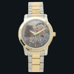 Modern Love Custom Wedding Photo Couples Newlyweds Watch<br><div class="desc">Celebrate your love story in a timeless way with the Modern Love Custom Wedding Photo Couples Watch — a beautifully personalized timepiece designed to honor your most meaningful moments. This elegant watch showcases your favorite couple photo paired with a clean, modern monogram, creating a one-of-a-kind accessory that’s both sentimental and...</div>
