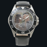 Modern Love Custom Wedding Photo Couples Newlyweds Watch<br><div class="desc">Celebrate your love story in a timeless way with the Modern Love Custom Wedding Photo Couples Watch — a beautifully personalized timepiece designed to honor your most meaningful moments. This elegant watch showcases your favorite couple photo paired with a clean, modern monogram, creating a one-of-a-kind accessory that’s both sentimental and...</div>