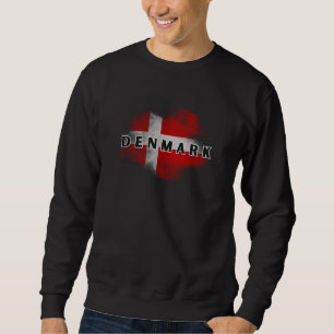 Modern Love Denmark Flag Scandinavia Souvenir   Sweatshirt