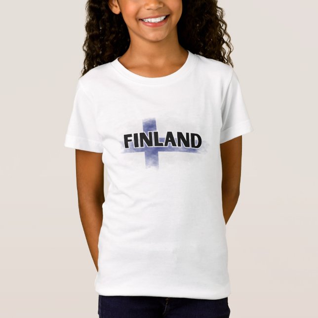 Modern Love Finland Flag Helsinki Souvenir  T-Shirt (Front)