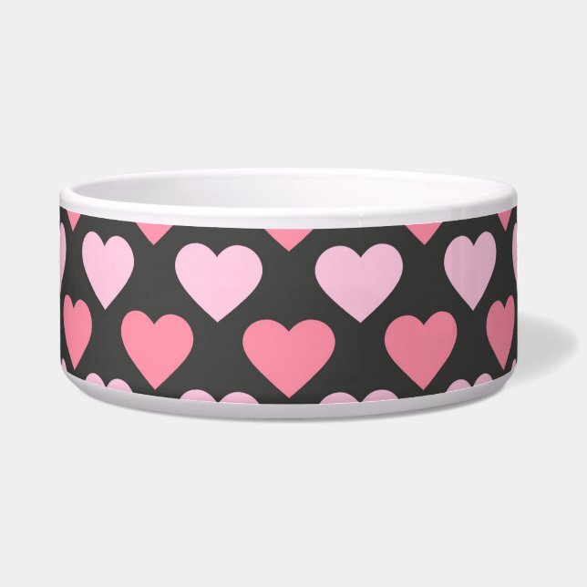Modern Love Heart Pattern Bowl (Front)