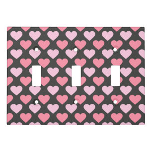 Modern Love Heart Pattern Light Switch Cover