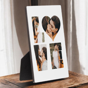 Modern LOVE Heart Photo Instagram Valentine's Day Plaque