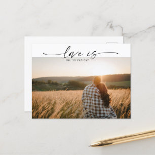 Modern Love is Patient Wedding Update Postcard