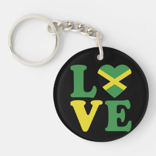 Modern Love Jamaica Flag Keychain