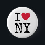 Modern Love New York Custom Name Button<br><div class="desc">Modern love New York button. Add a custom touch by adding any state abbreviation for a special gift.</div>