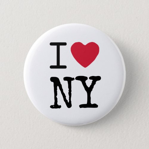 Modern Love New York Custom Name Button