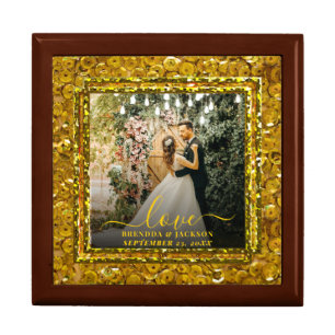 Modern LOVE Photo Collage Valentine's Day Gift Box