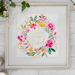 Modern love quote script floral wreath watercolor foil prints<br><div class="desc">A modern,  inspirational and motivational you are loved quote script floral wreath watercolor. With hand painted pretty pink,  green flowers,  roses,  green leaves wreath ,  the quote color is in real gold foil.</div>