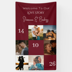 Modern Love Story Engagement /Wedding Photo Banner