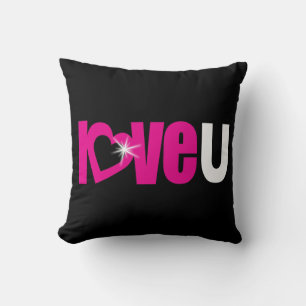 Modern love u together forever text pillow