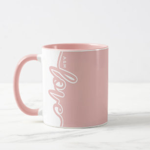 Modern LOVE Valentine's Day Custom Initials Mug