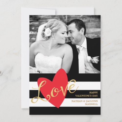 Modern Love Valentine's Day Photo Card