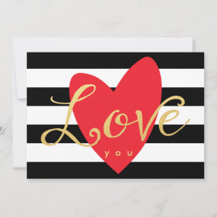Modern Love You Blank Note Card