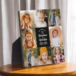 Modern Love You Grandma Grandpa Instagram Photo Plaque