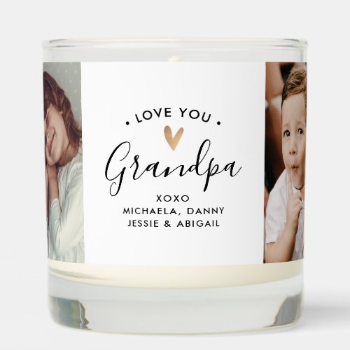 Modern Love You GrandpaGrampaOther 4_Photo Scented Candle