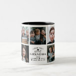 Modern Love You Great Grandma/Nana/Other 9-Photo Two-Tone Coffee Mug<br><div class="desc">Modern personalized mug for a great grandmother,  featuring 9 photos with "Love you Great (Grandma/Nana/Granny/Nan/Other)" and a personal message and/or the great grandchild or grandchildren's name/s. If you need any help customizing this,  please contact me using the message button below and I'll be happy to help.</div>