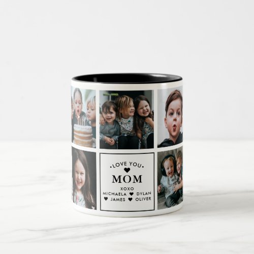 Modern Love You MomMumMamMommyOther 9_Photo Tw Two_Tone Coffee Mug