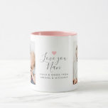 Modern "Love you Nan" 2-Photo Mug<br><div class="desc">Modern coffee mug for grandmothers,  featuring 2 photos with "Love you,  Nan" in an elegant handwritten script (not editable) and the grandchild or grandchildren's name/s (fully editable). If you need any help customizing this,  please contact me using the message button below and I'll be happy to help.</div>