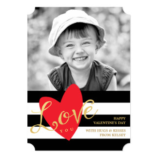 Modern Love You Valentine's Day Photo Card