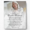 Modern Loving Memory Marble Photo & Quote Plaque