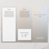 Modern Luminous Silver Salon Spa Brochure (Front)