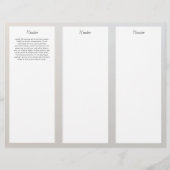 Modern Luminous Silver Salon Spa Brochure (Back)