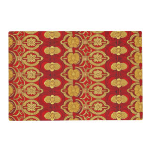 Modern lunar new year modern asian pattern placemat