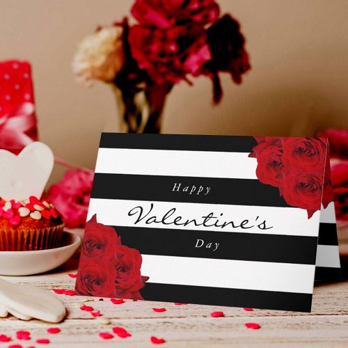 Modern Luxe Happy Valentines Day Holiday Card