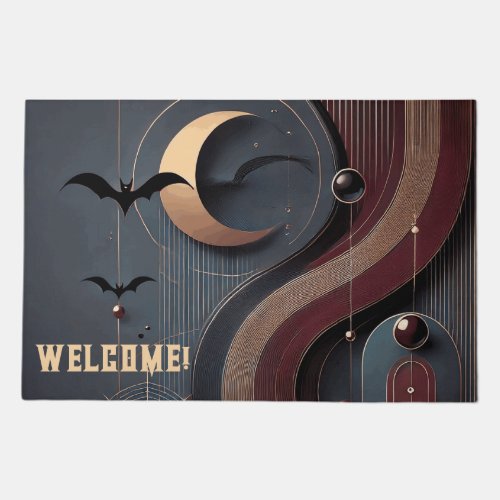 Modern Luxurious Halloween Elegance Your Text Doormat