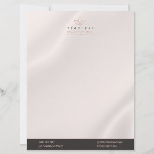 Modern Luxury Black & Copper Real Estate Letterhead