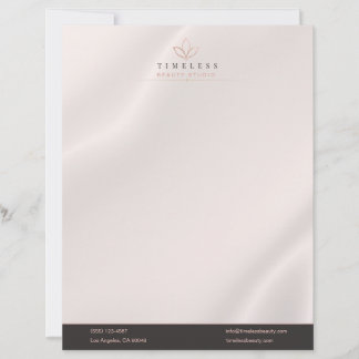 Modern Luxury Black & Copper Real Estate Letterhead