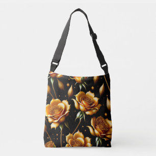 Modern Luxury Boho Gold Rose Collection Crossbody Bag
